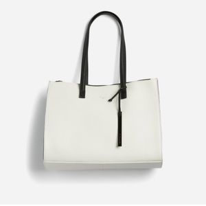T Tahari Melrose colorblock shopper tote